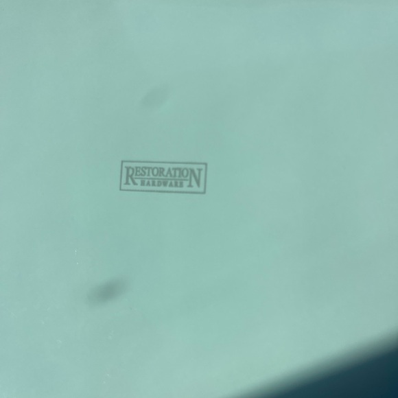 Restoration Hardware enamel vanity tray and soap dish set - Picture 8 of 8